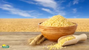 بلغور جودوسر در فرآیند کمتری هنگام آماده سازی دارد و به صورت دانه به فروش میرود.